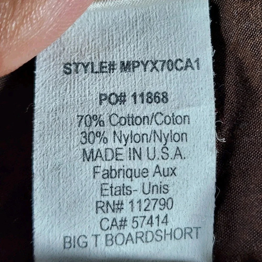 Y2K True Religion Big T Board Shorts Men Size 40 Rock‎ Brown Beach Summer